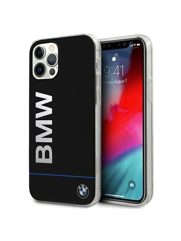 BMW Hardcase Signature Printed Logo Case for iPhone 12  12 Pro - Black