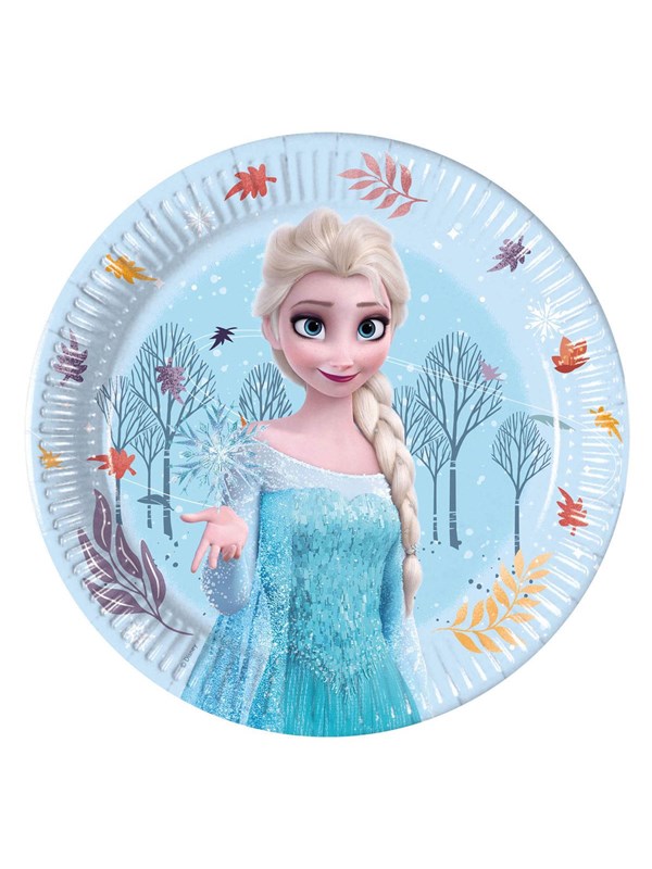 Globos Paper Plates 20cm Frozen Idyllic Wonder - 8 pcs