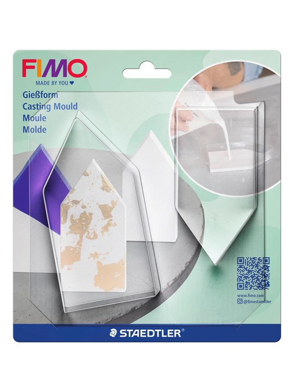 FIMO Gießform Häuser, transparent, 2er Set