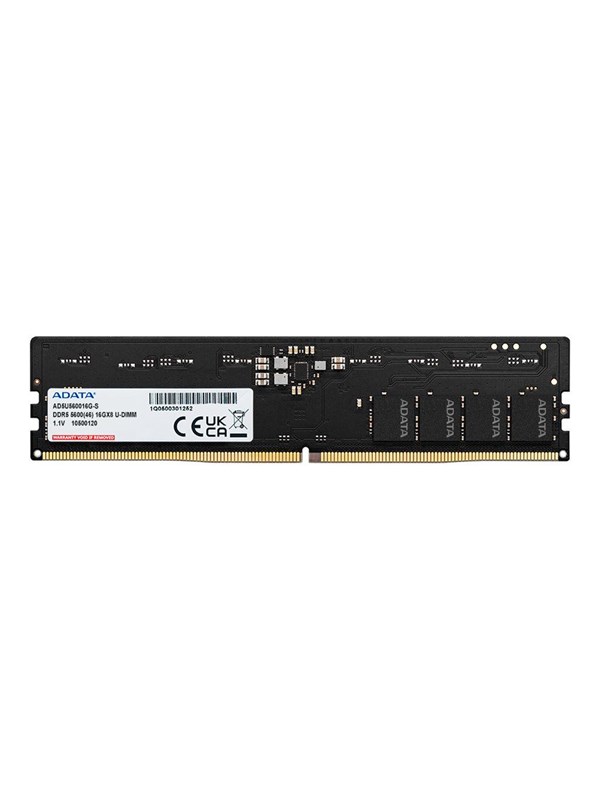 A-Data UDIMM DDR5-5600 - 32GB - CL46 - Single Channel 1 pcs - Schwarz