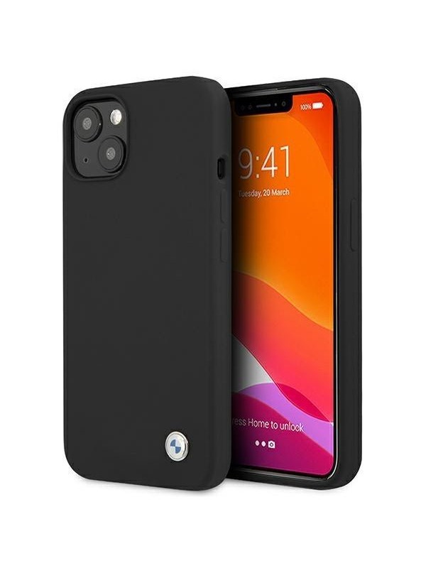 BMW Silicone Signature Case for iPhone 13 - Black