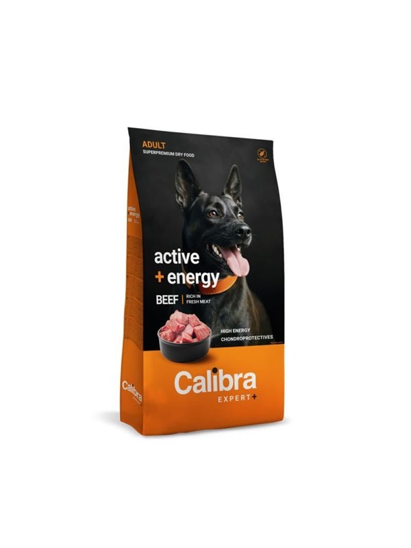 Calibra Dog EXPERT+ - Adult Active & Energy Beef - 12kg