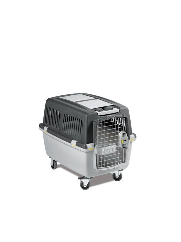 Transportbox Hund Gulliver IATA Flugbox Gulliver 4 72x52x51 cm dunkelgrau hellgrau
