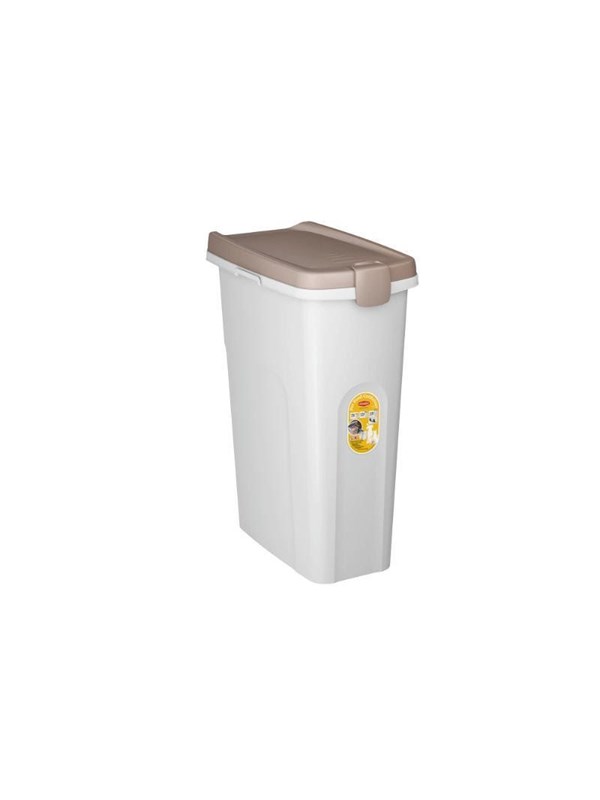 Stefanplast Futterbehälter, weiß/sand, 40 Liter
