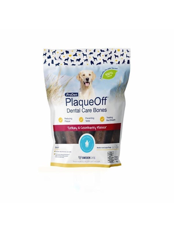 PlaqueOff Dental Care Bones Truthahn und Cranberry