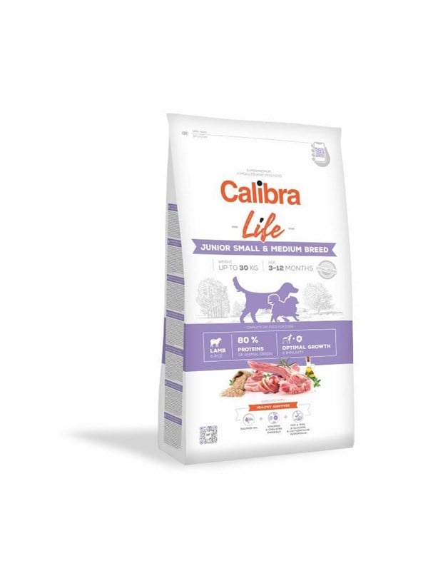 Calibra Dog Life - Junior Small & Medium Breed Lamb - 2.5kg