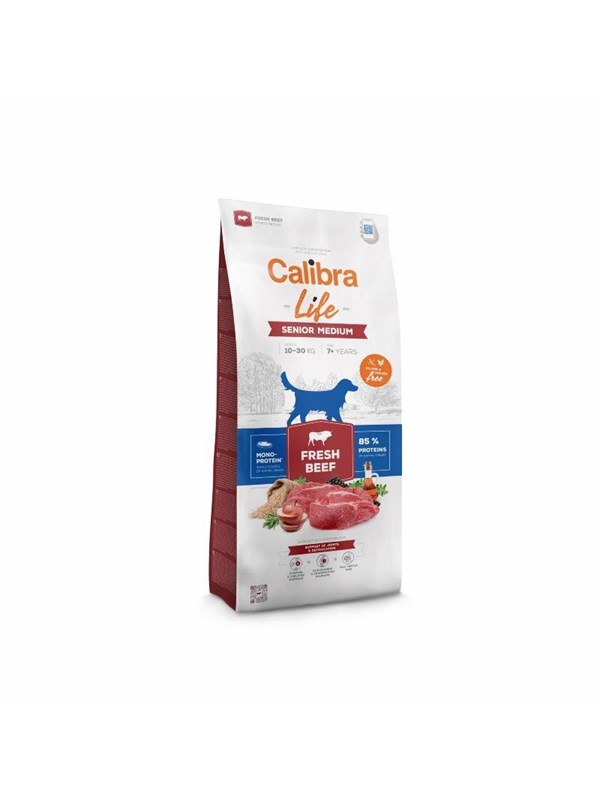 Calibra Dog Life Senior Medium Frisches Rindfleisch 2,5 kg