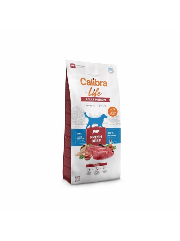 Calibra Dog Life Adult Medium Frisches Rindfleisch 2,5 kg