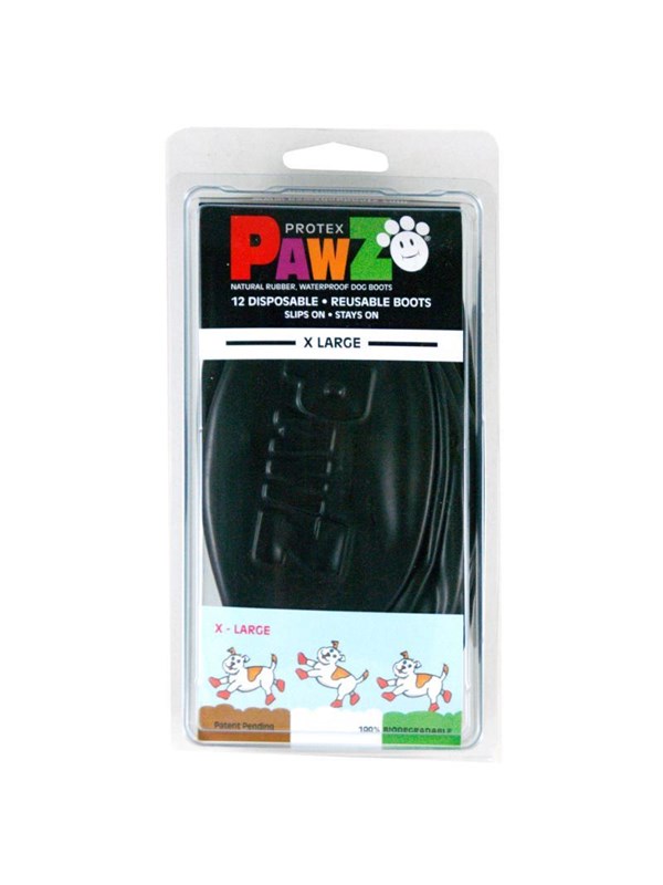PawZ Pawz Hundeschuhe XL 127 cm schwarz 12 Stk