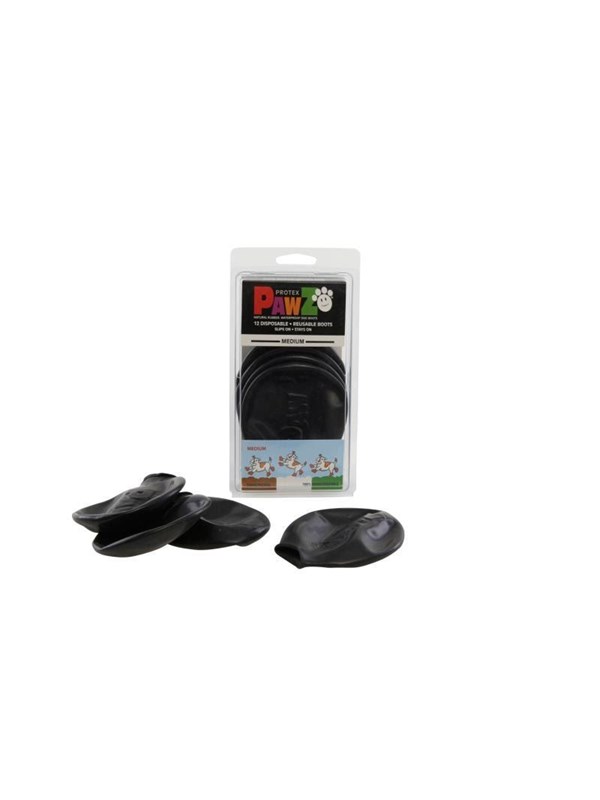 PawZ Pawz Hundeschuhe M 76 cm schwarz 12 Stk