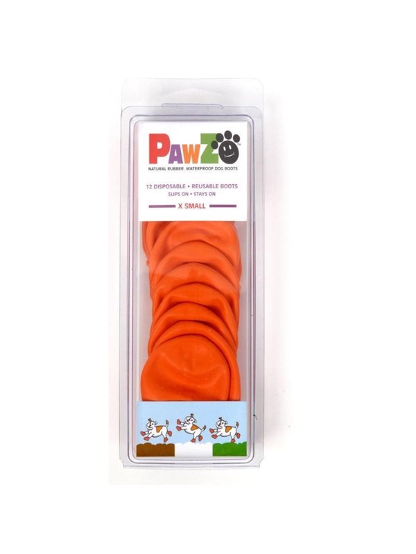 PawZ Pawz Hundeschuhe, XS, 5,1 cm, orange, 12 Stk.