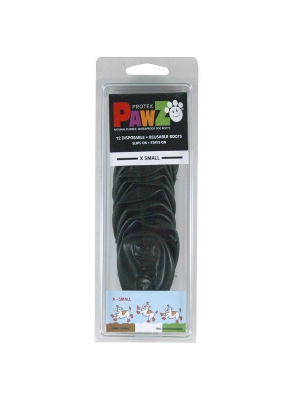 PawZ Pawz Hundeschuhe XS 51 cm schwarz 12 Stk
