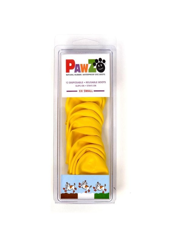 PawZ Pawz Hundeschuhe, XXS, 3,8 cm, gelb 12 Stk