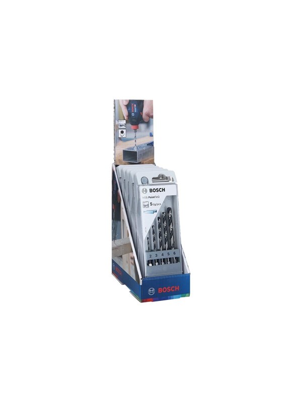 Bosch Hss Pointteq Sechskantbohrer-Set 5Tlg. 2/3/4/5/6 Mm - 2607002825 - Bild 3