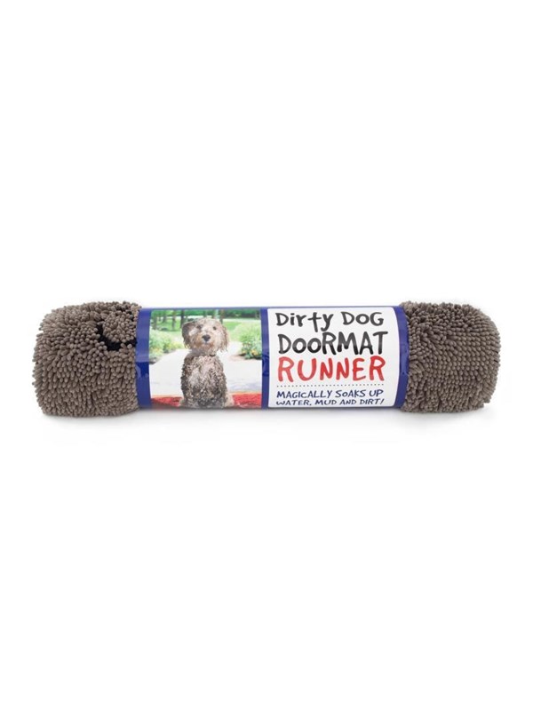Dog Gone Smart Dirty Dog Fußmatte, Läufer, 152x76cm, Grau
