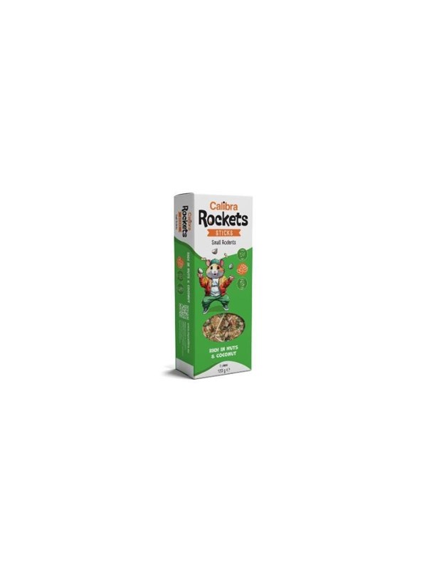 Calibra Rockets - Vegetable & Nut Sticks for Small Rodents - 120g