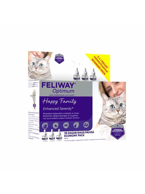 Feliway FELIWAY Optimum Nachfüllpack 3er-Pack, 3x48 ml