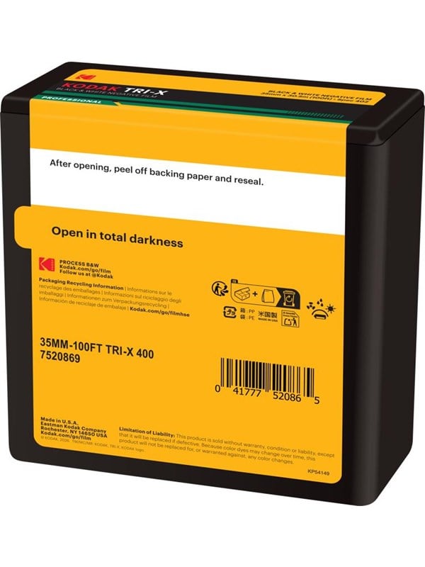 KODAK Eastman Tri-X 400 135-format - 305m Bulk Roll