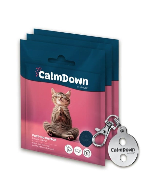 CalmDown by KRUUSE Katze Tag Kit 3 Knpfe