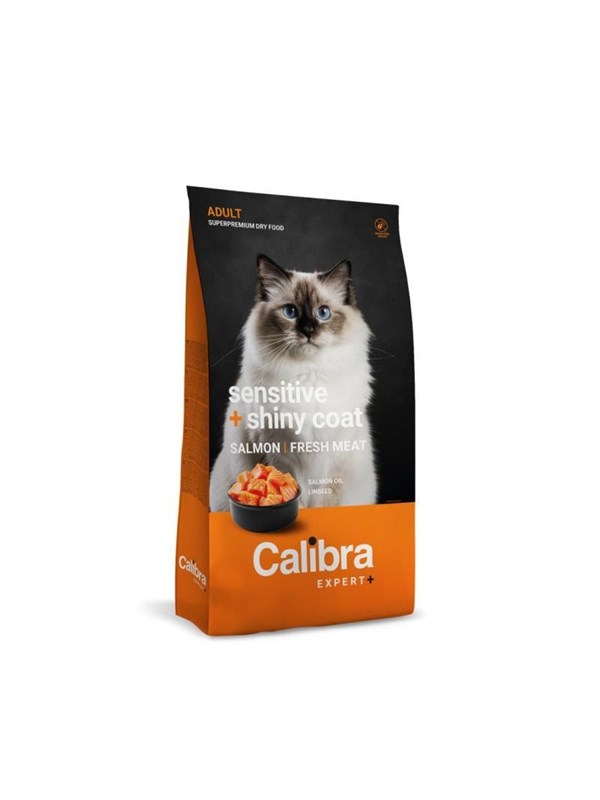 Calibra Cat EXPERT+ - Adult Sensitive & Shiny Coat - 1.5kg