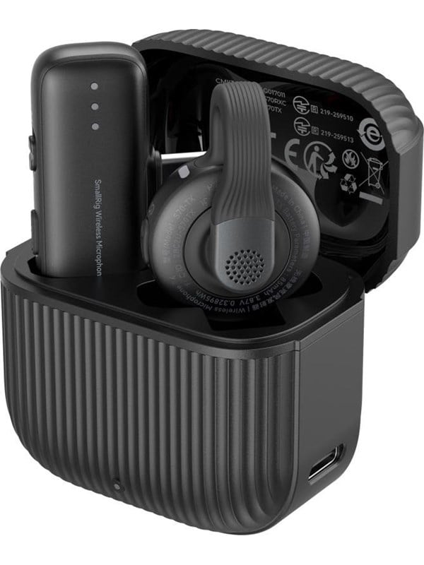 SmallRig 6546 S70-C1 Wireless Microphone with USB-C Adapter for Phones - Black