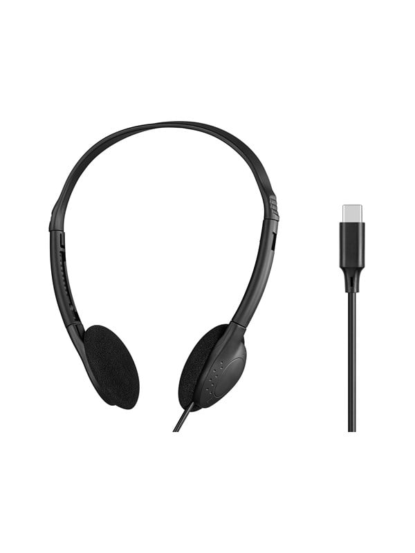 Sandberg 825-32 kabelgebundene USB-C Headset für Büro mit Mikrofon, schwarz