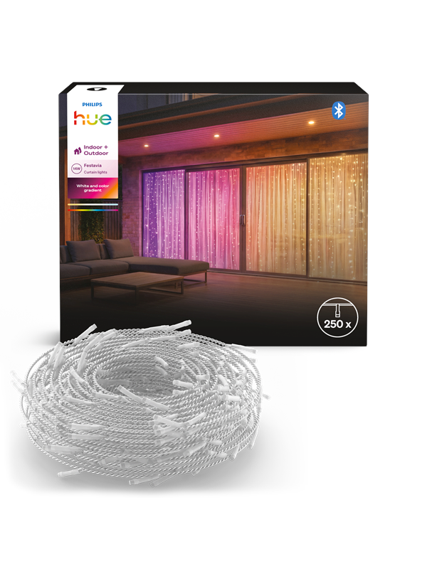 Philips Hue Außenleuchten Festavia Lichtervorhang – 1,35 X 2 M, 250 Leds - Bild 3