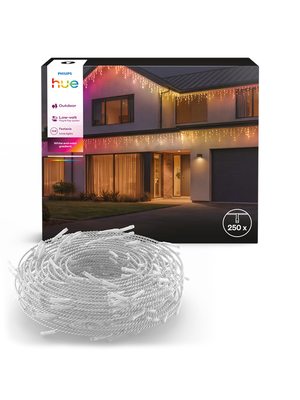 Philips Hue Festavia Eiszapfen-Lichterkette 250 Lichter
