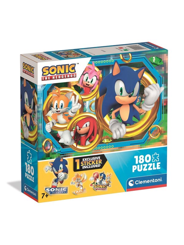 Clementoni Puzzle Square Box - Sonic 180 pieces 2D Puzzles