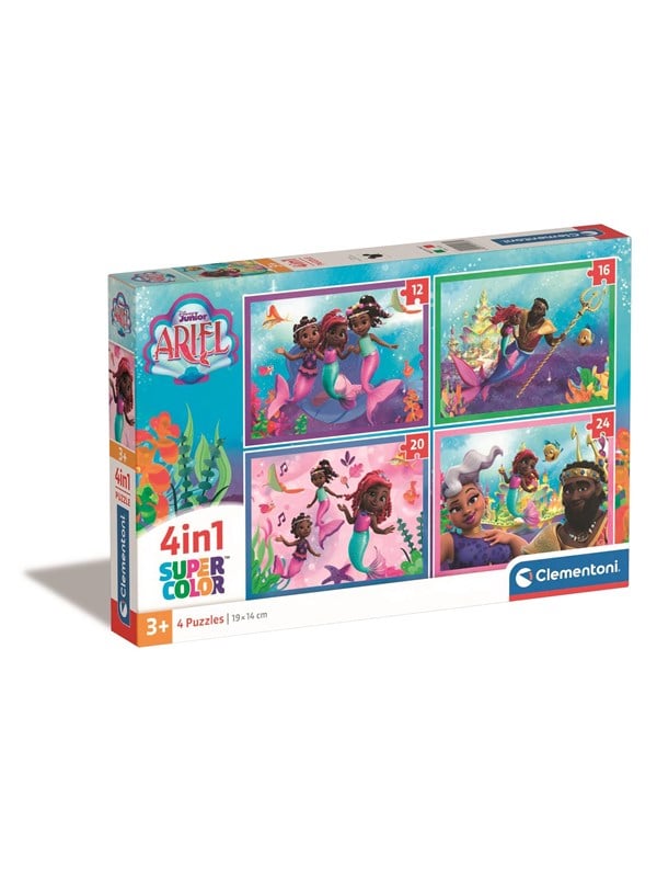 Clementoni Puzzle 4-in-1 Disney Ariel (12+16+20+24) pieces 2D Puzzles