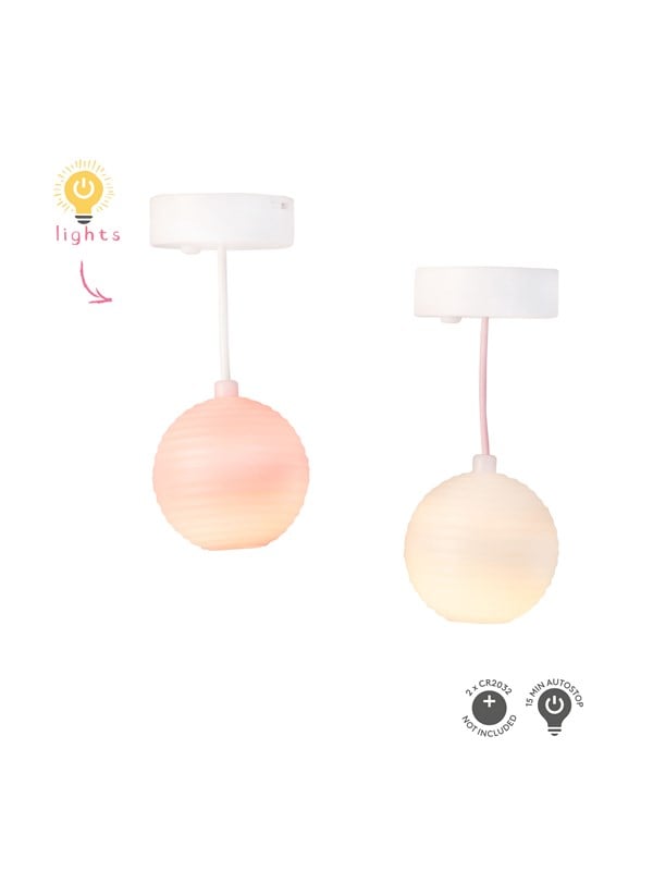 Micki Lundby Papier-Deckenlampen mit Licht Bentigt 2x CR2032 Batterien nicht enthalten 15-Minuten-Abschaltautomatik