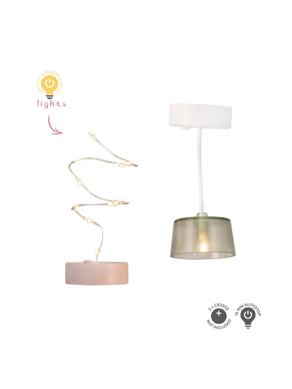 Micki Lundby Deckenlampe  Lichterkette mit Licht Bentigt 2x CR2032 Batterien nicht enthalten 15-Minuten-Auto-Abschaltung
