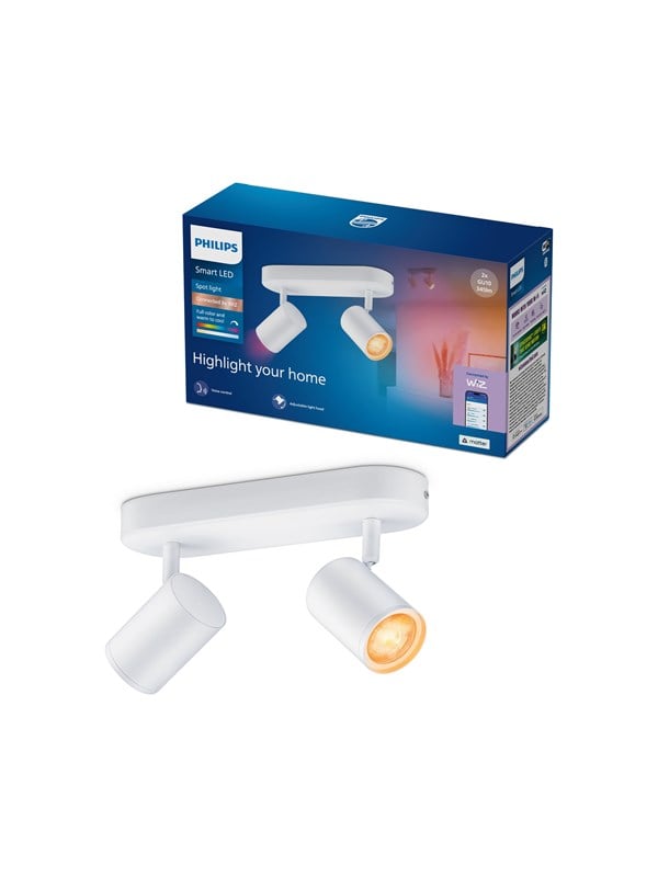 Philips Smart Lighting Smart-Spotlampe x2 wei