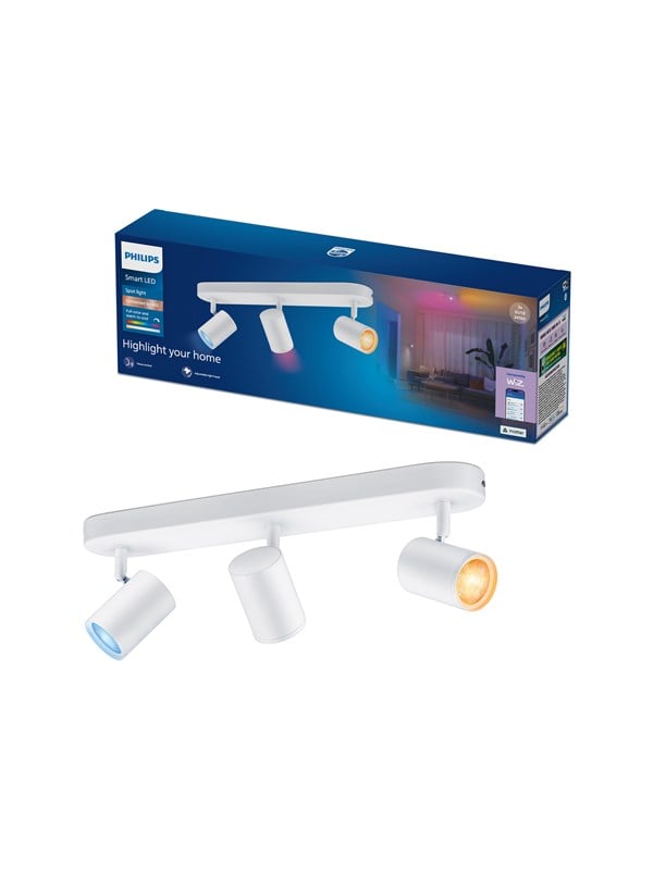 Philips Smart Lighting Smart-Spotlampe x3 wei