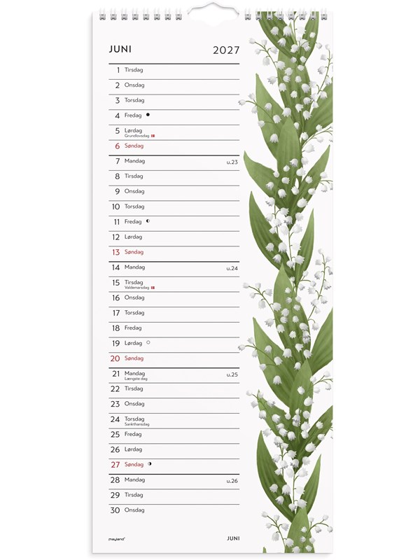 Mayland Vgkalender Blomster 2027