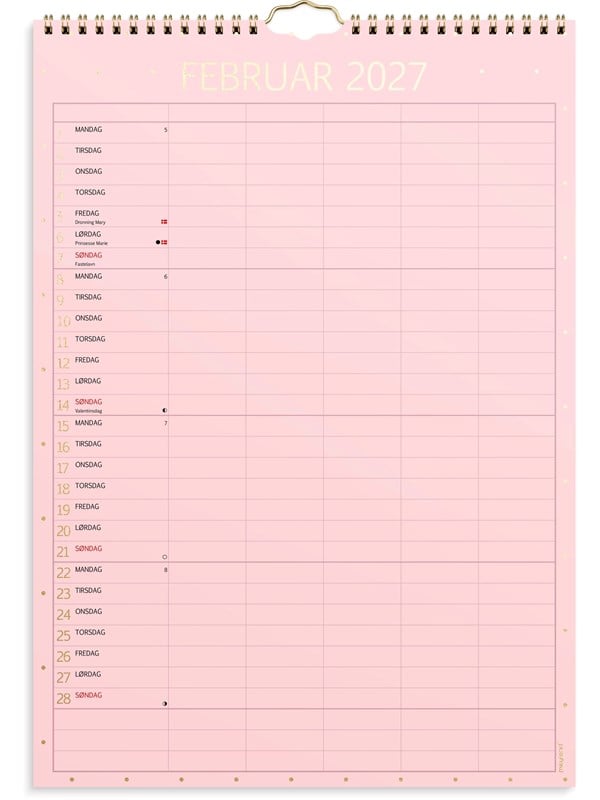 Mayla Pharma Mehrfarbig Kalender, Familiekalender Color Lille 2027 - Bild 3