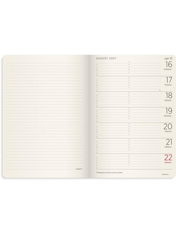 Mayland A5 Forma Deluxe ugekalender tvrf grn kunstskind 2027