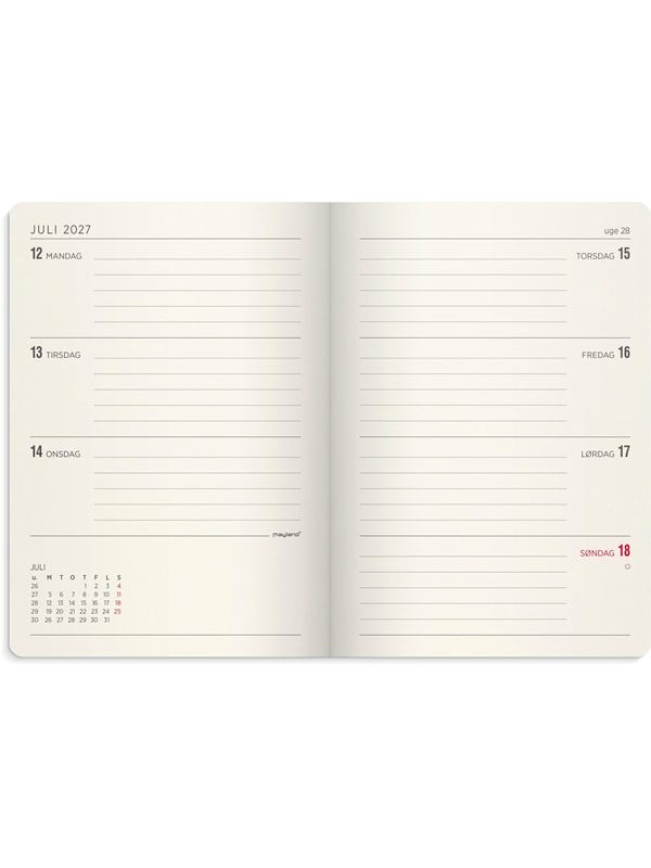 Mayland A6 Forma Deluxe ugekalender tvrf grn kunstskind 2027