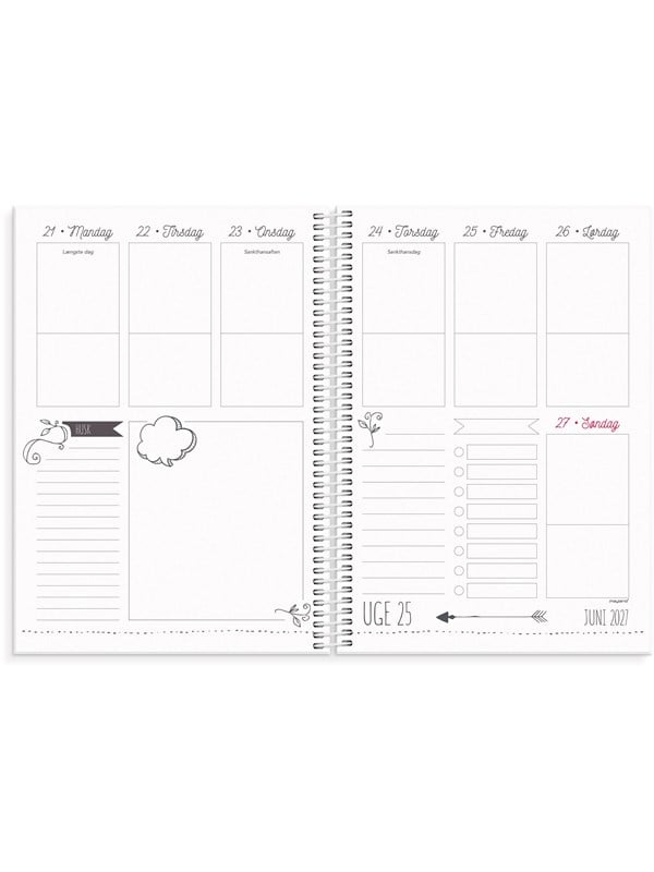 Mayland Doodle I A5 ugekalender 2027
