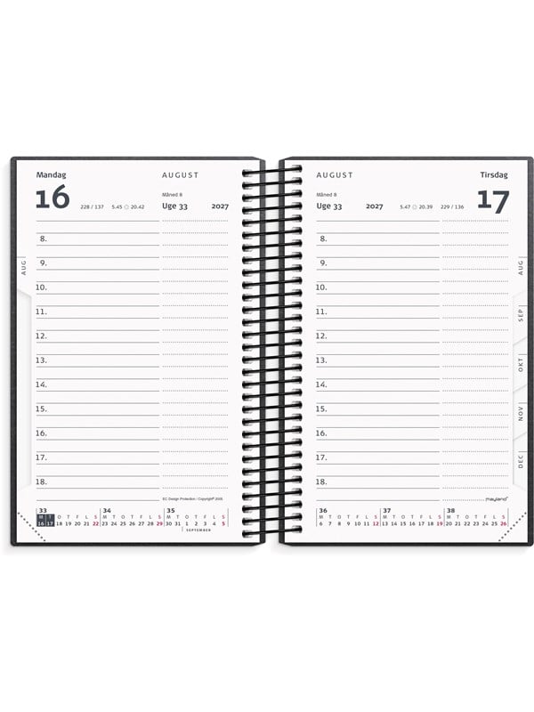 Mayland Mini dagkalender matsort genbrugskarton 2027