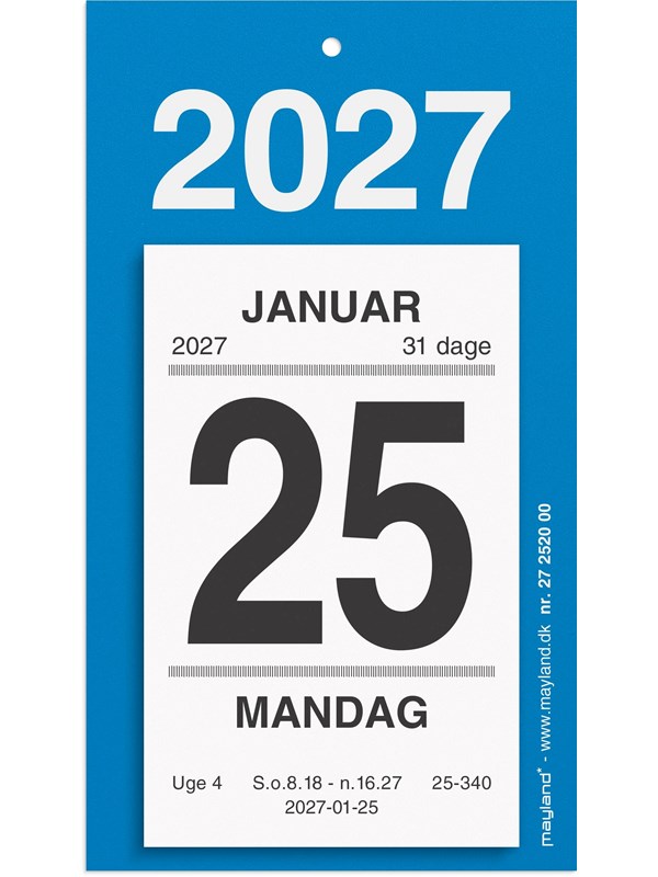 Mayland Afrivningskalender mbagsidetekst 2027