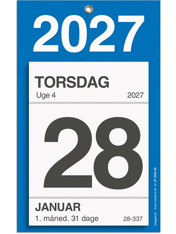 Mayland Kontorafrivningskalender mbagsidetekst 2027