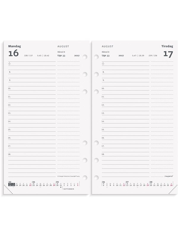Mayland System PP dagkalender REFILL 2027