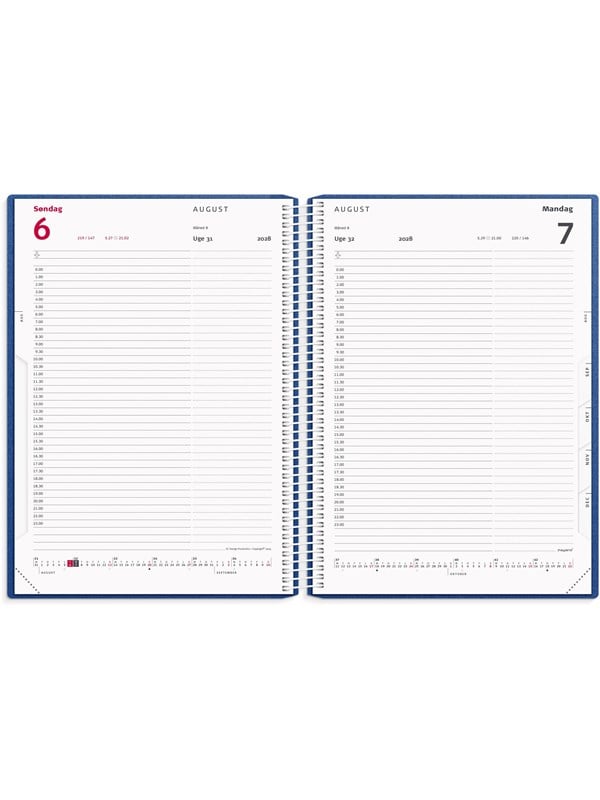 Mayland Timekalender bl PP-plast 2028