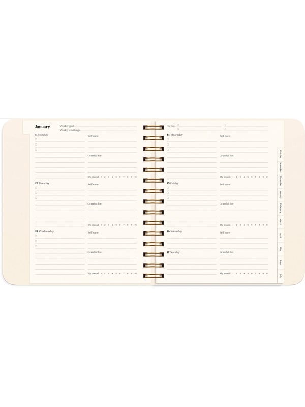 Burde Life Planner Delicate Flowers 2027