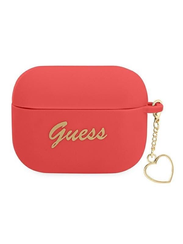 GUESS GUAPLSCHSR AirPods Pro cover redred Silicone Charm Heart Collection