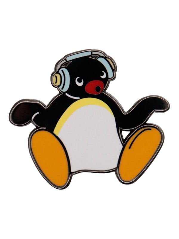 FaNaTtik - Pingu - Limited Edition Headphones Pin Badge - Pin  Button