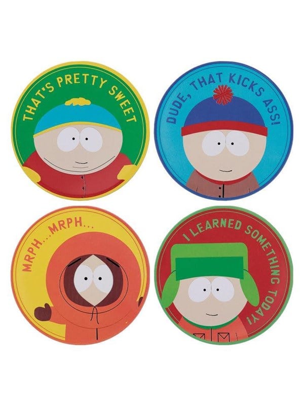 FaNaTtik - South Park - Set of 4 Printed Coasters - Untersetzer