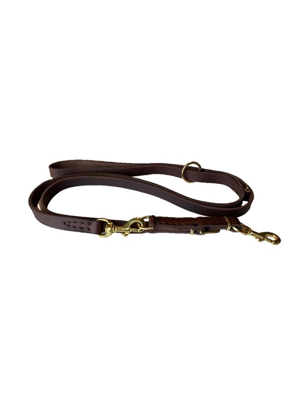 Timely TEXAS Dressurleine Dunkelbraun 20 mm  220 cm