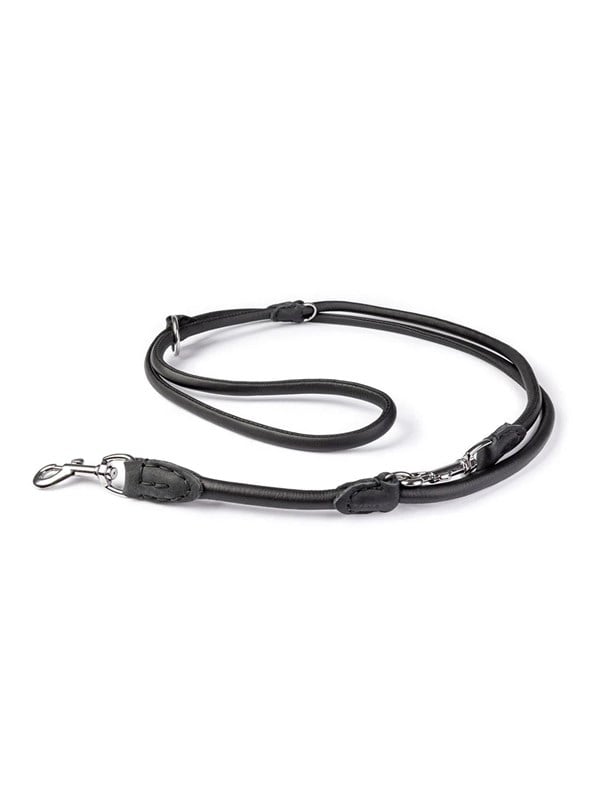 Timely PARIS Dressurleine Schwarz 8 mm  220 cm
